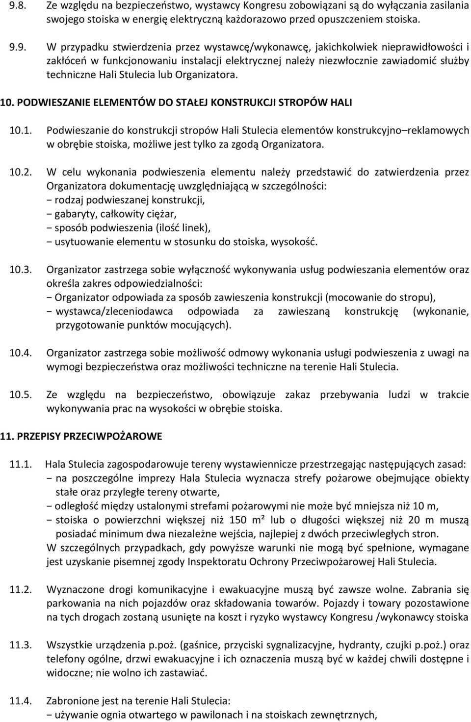 PODWIESZANIE ELEMENTÓW DO STAŁEJ KONSTRUKCJI STROPÓW HALI 10