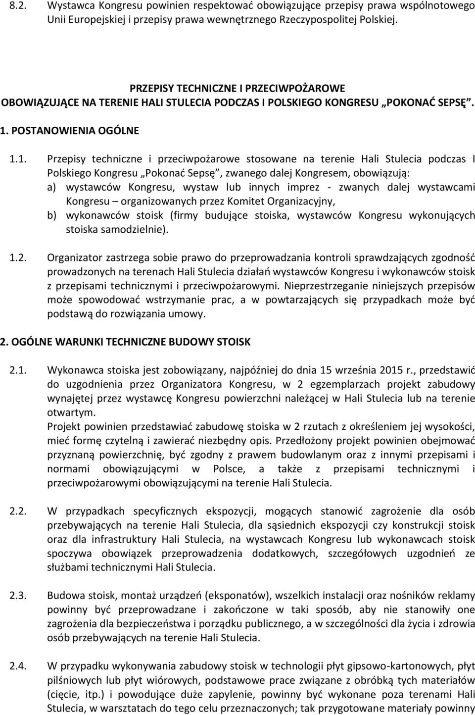 POSTANOWIENIA OGÓLNE 1.