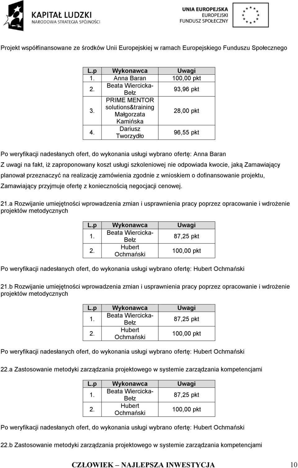 przeznaczyć na realizację zamówienia zgodnie z wnioskiem o dofinansowanie projektu, Zamawiający przyjmuje ofertę z koniecznością negocjacji cenowej.