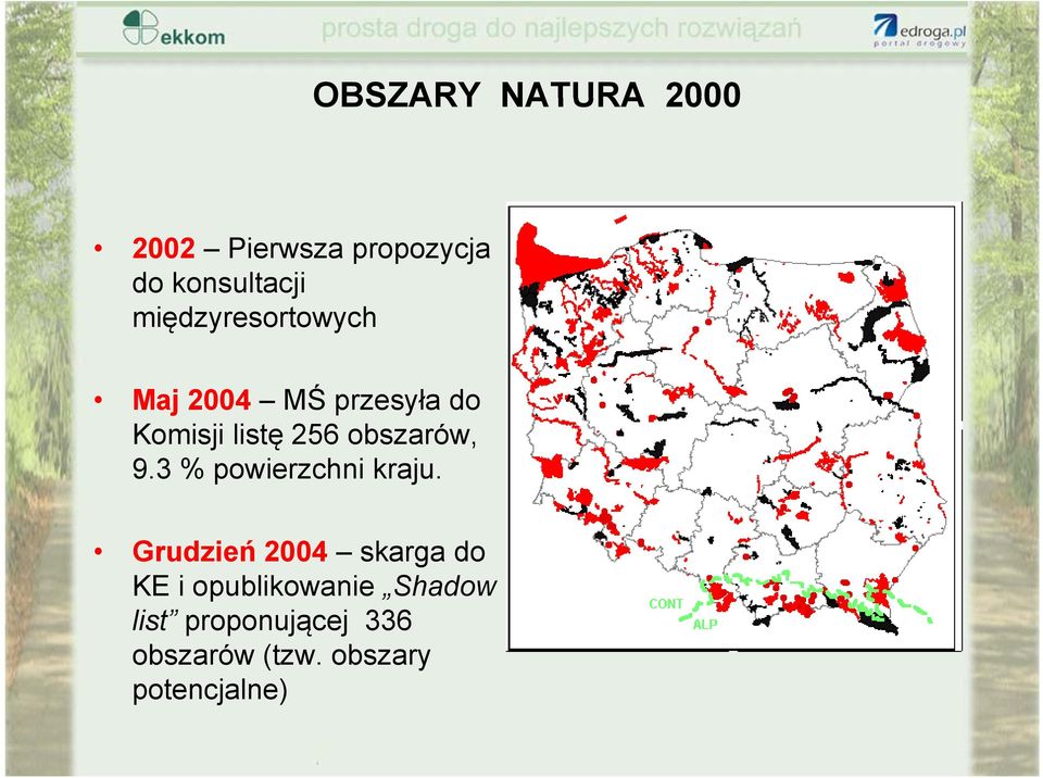 obszarów, 9.3 % powierzchni kraju.