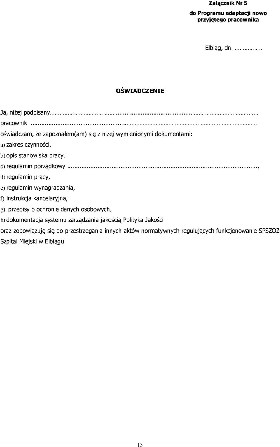 regulamin porządkowy.