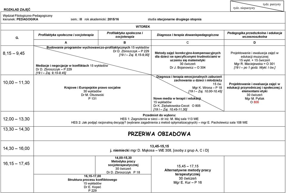 Olszewski Metody zajęć korekcyjno-kompensacyjnych dla dzieci se specyficxnymi trudnościami w uczeniu się matemetyki Diagnoza i terapia emocjonalnych zaburzeń zachowania u dzieci i młodzieży 15 ćw.