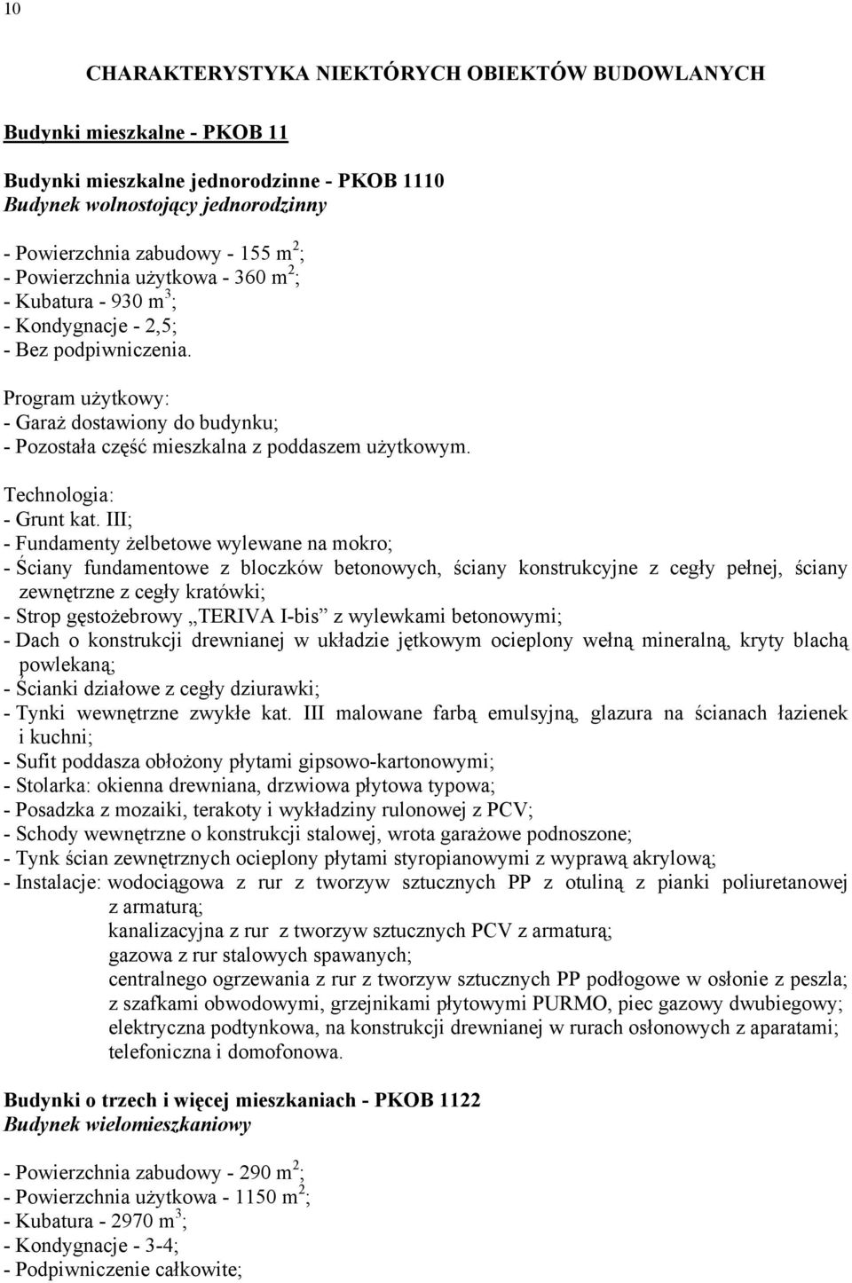 Technologia: - Grunt kat.