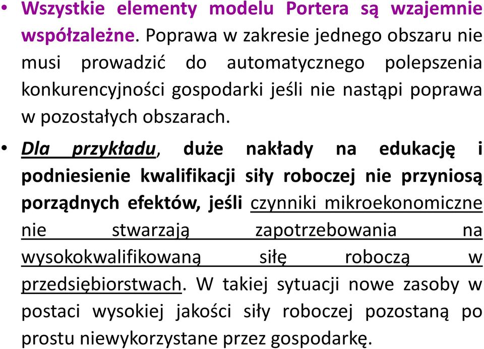 pozostałych obszarach.