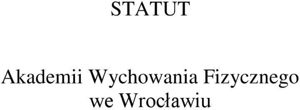 Wychowania