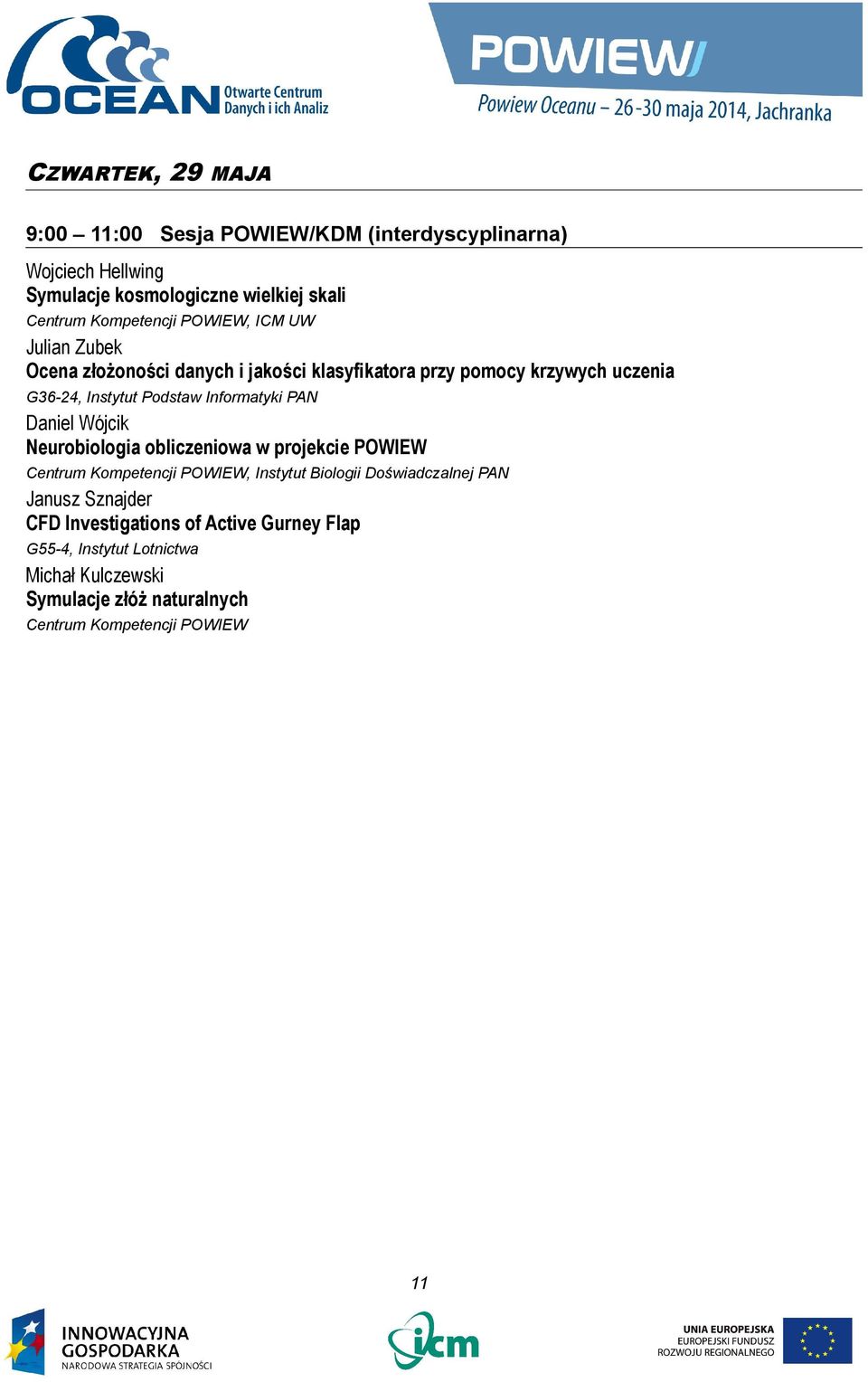 Informatyki PAN Daniel Wójcik Neurobiologia obliczeniowa w projekcie POWIEW Centrum Kompetencji POWIEW, Instytut Biologii Doświadczalnej PAN
