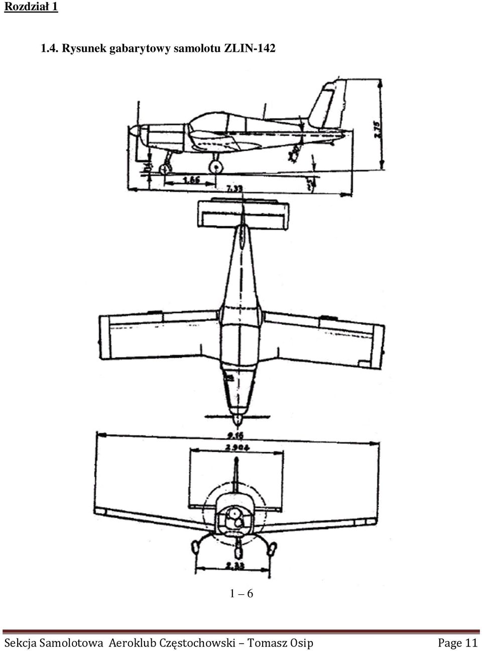 ZLIN-142 1 6 Sekcja