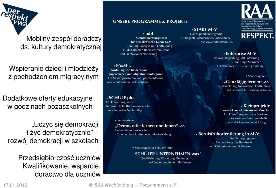 migracyjnym Dodatkowe oferty edukacyjne w godzinach pozaszkolnych Uczyć się