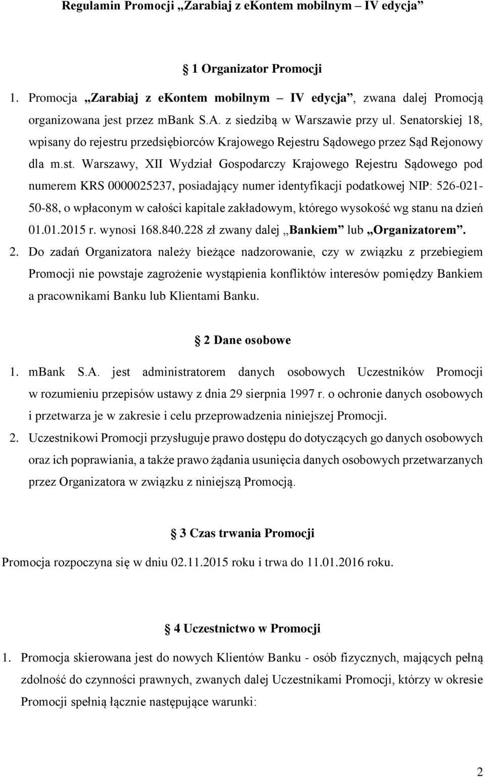 u przedsiębiorców Krajowego Rejestr