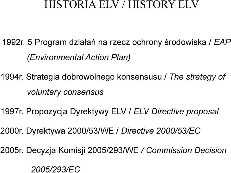 Strategia dobrowolnego konsensusu / The strategy of voluntary consensus 1997r.