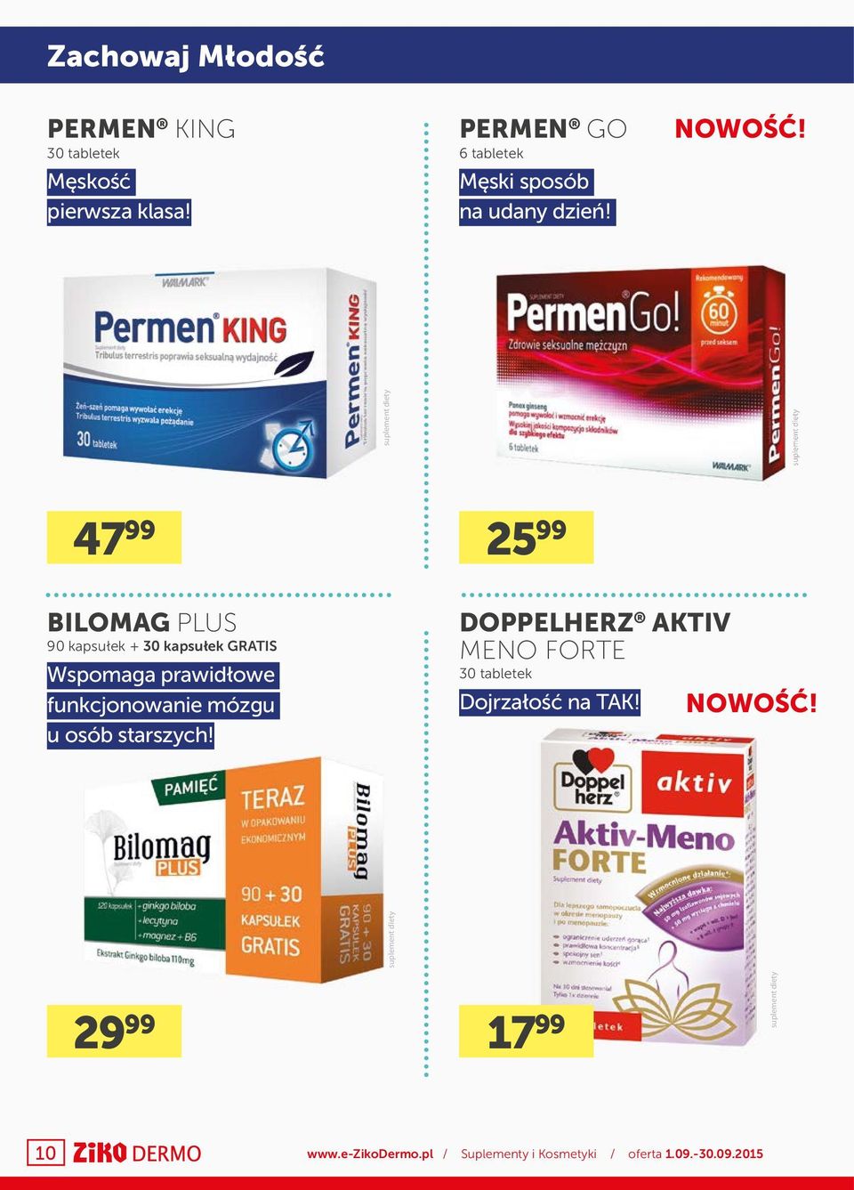 47 99 25 99 BILOMAG PLUS 90 kapsułek + 30 kapsułek GRATIS Wspomaga prawidłowe funkcjonowanie