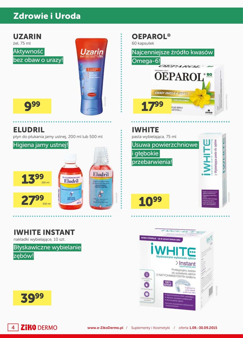 IWHITE pasta wybielająca, 75 ml Usuwa powierzchniowe i głębokie przebarwienia!