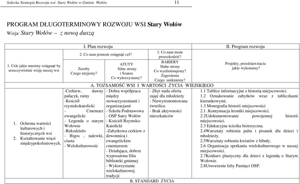 Co nam pomoże osiągnąć cel? Zasoby Czego użyjemy?