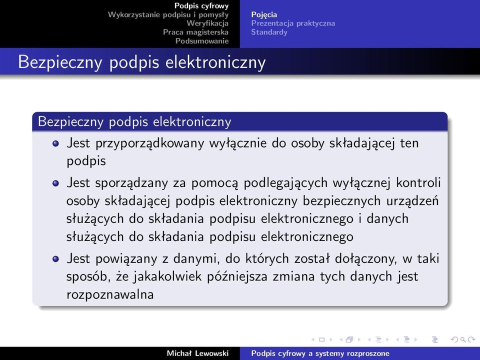elektroniczny bezpiecznych urządzeń służących do składania podpisu elektronicznego i danych służących do składania podpisu