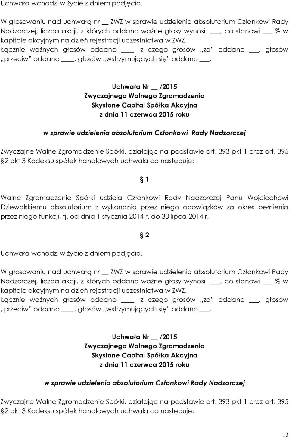 wykonania przez niego obowiązków za okres pełnienia przez