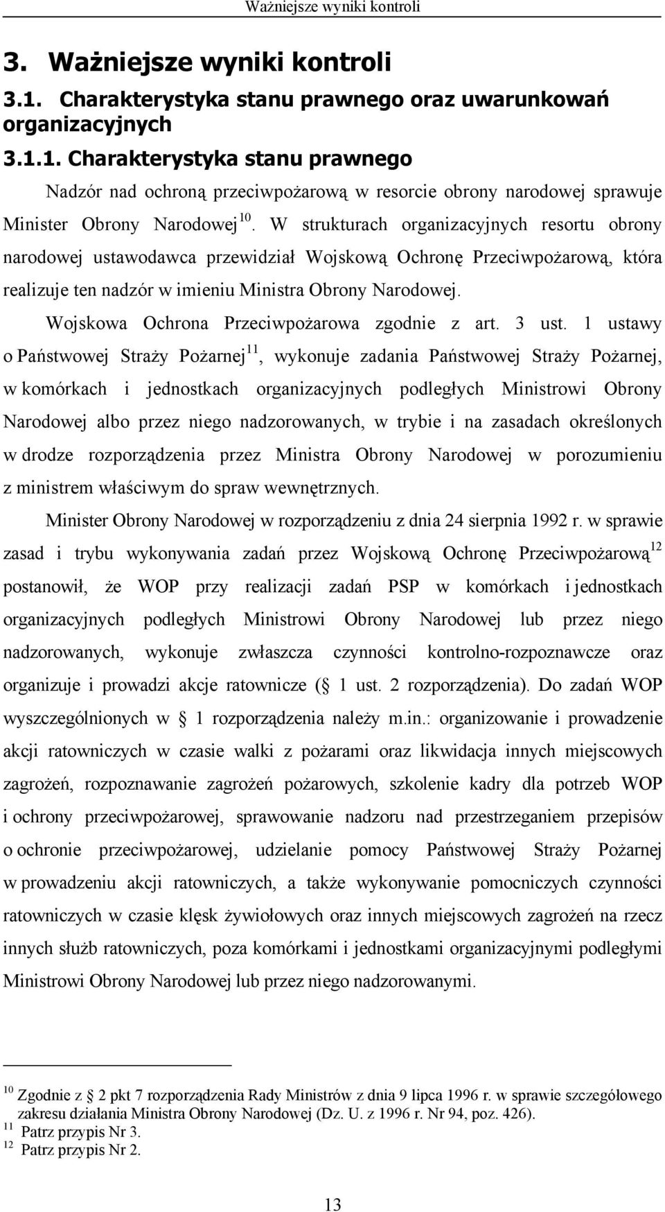 Wojskowa Ochrona Przeciwpożarowa zgodnie z art. 3 ust.