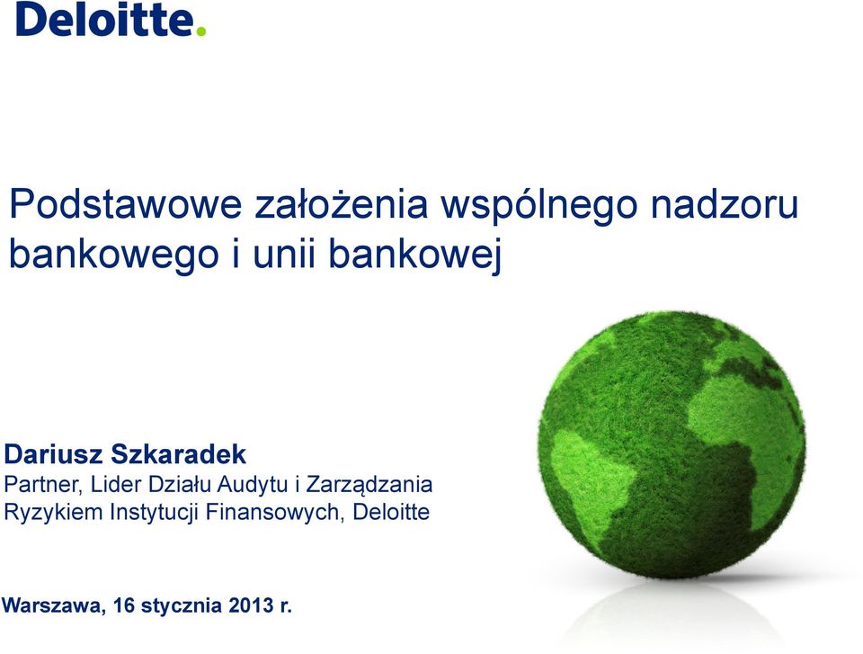 Działu Audytu i Zarządzania Ryzykiem Instytucji