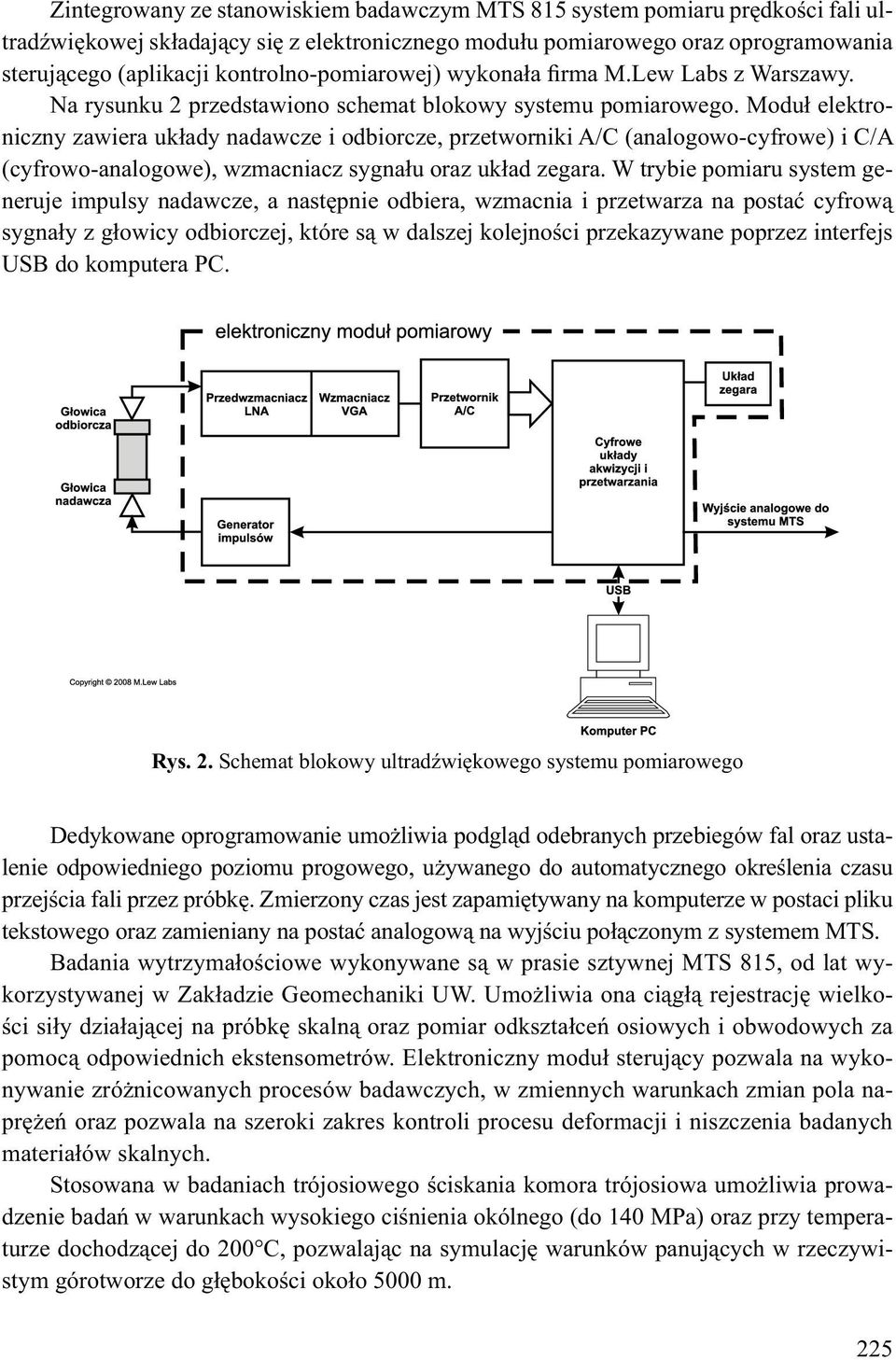 Modu elektroniczny zawiera uk ady nadawcze i odbiorcze, przetworniki A/C (analogowo-cyfrowe) i C/A (cyfrowo-analogowe), wzmacniacz sygna u oraz uk ad zegara.