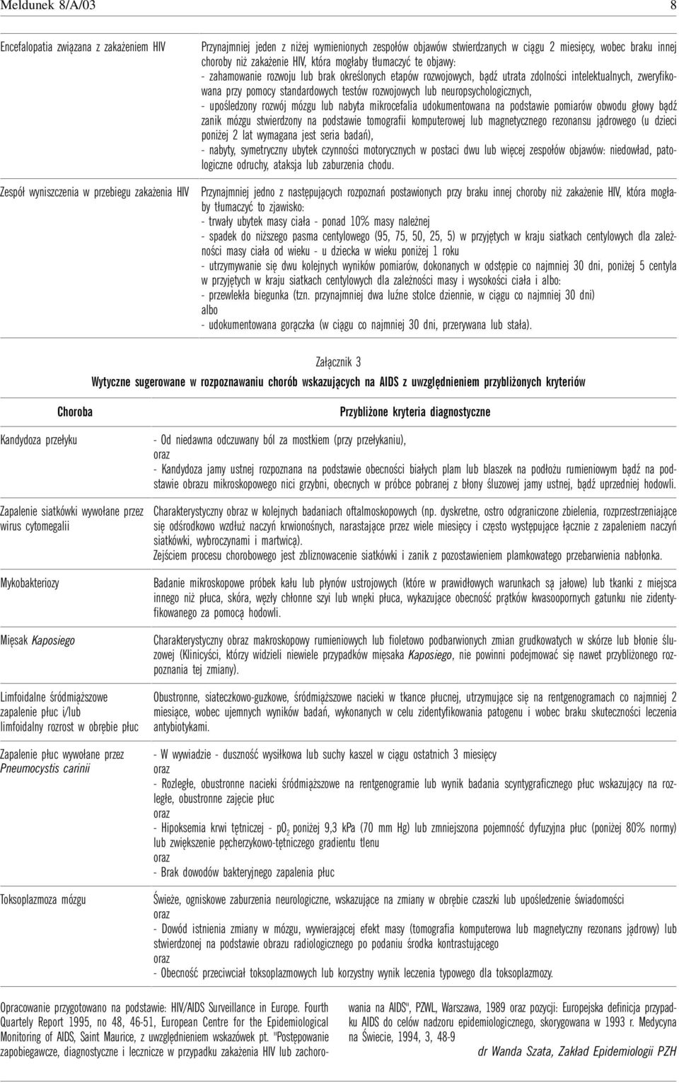 standardowych testów rozwojowych lub neuropsychologicznych, upośledzony rozwój mózgu lub nabyta mikrocefalia udokumentowana na podstawie pomiarów obwodu głowy bądź zanik mózgu stwierdzony na