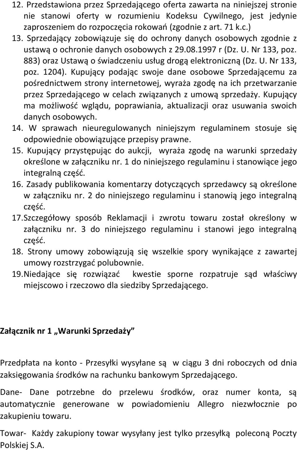 U. Nr 133, poz. 1204).