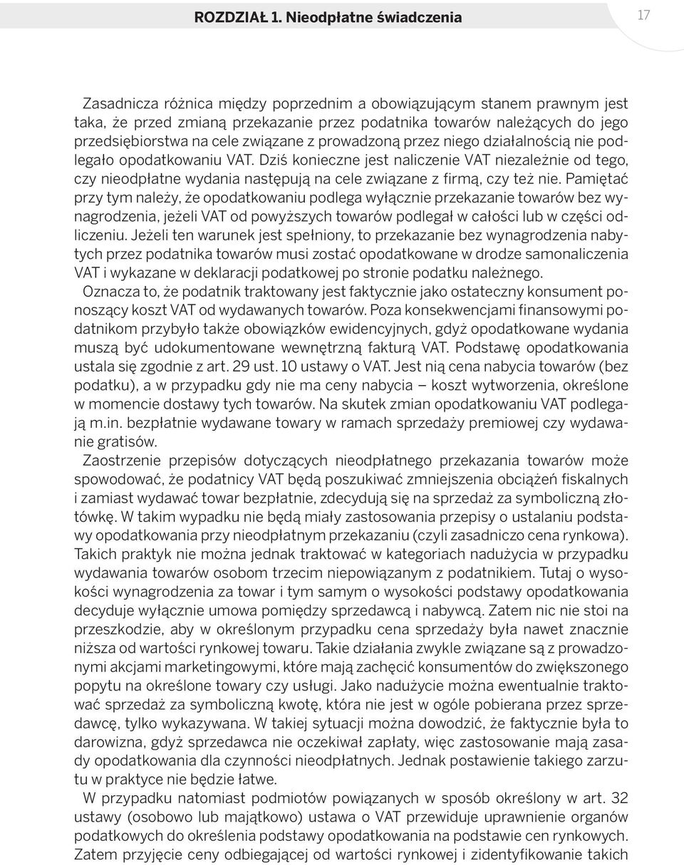 cele związane z prowadzoną przez niego działalnością nie podlegało opodatkowaniu VAT.