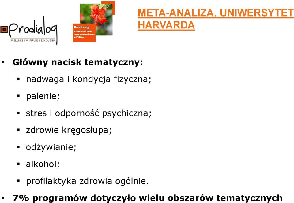 psychiczna; zdrowie kręgosłupa; odżywianie; alkohol;