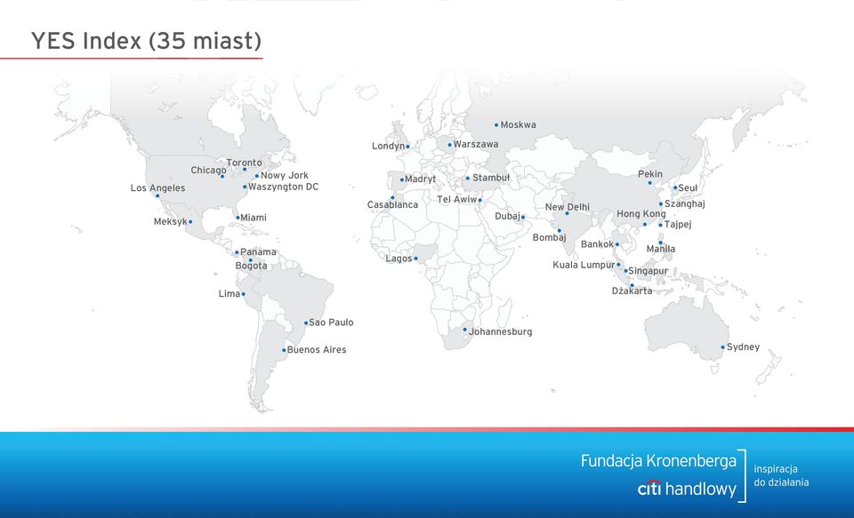 Casablanca Dubaj Lagos New Delhi Bombaj Bankok Kuala Lumpur Pekin Szanghaj
