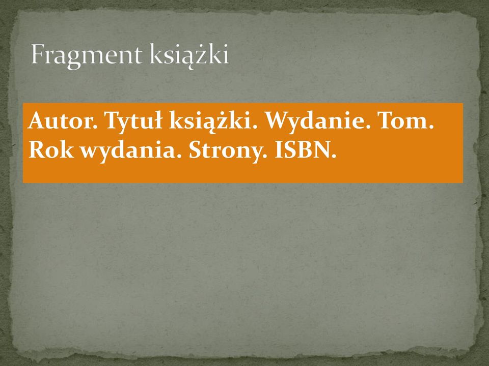 Wydanie. Tom.