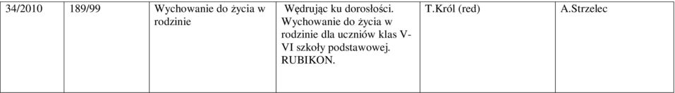 Wychowanie do życia w rodzinie dla