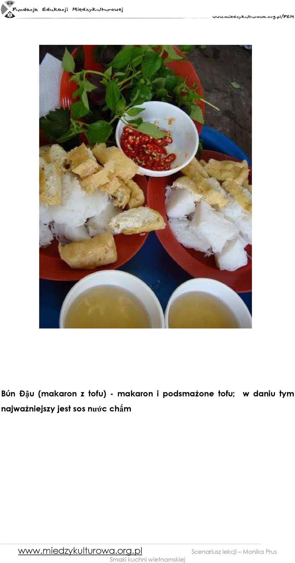 tofu; w daniu tym