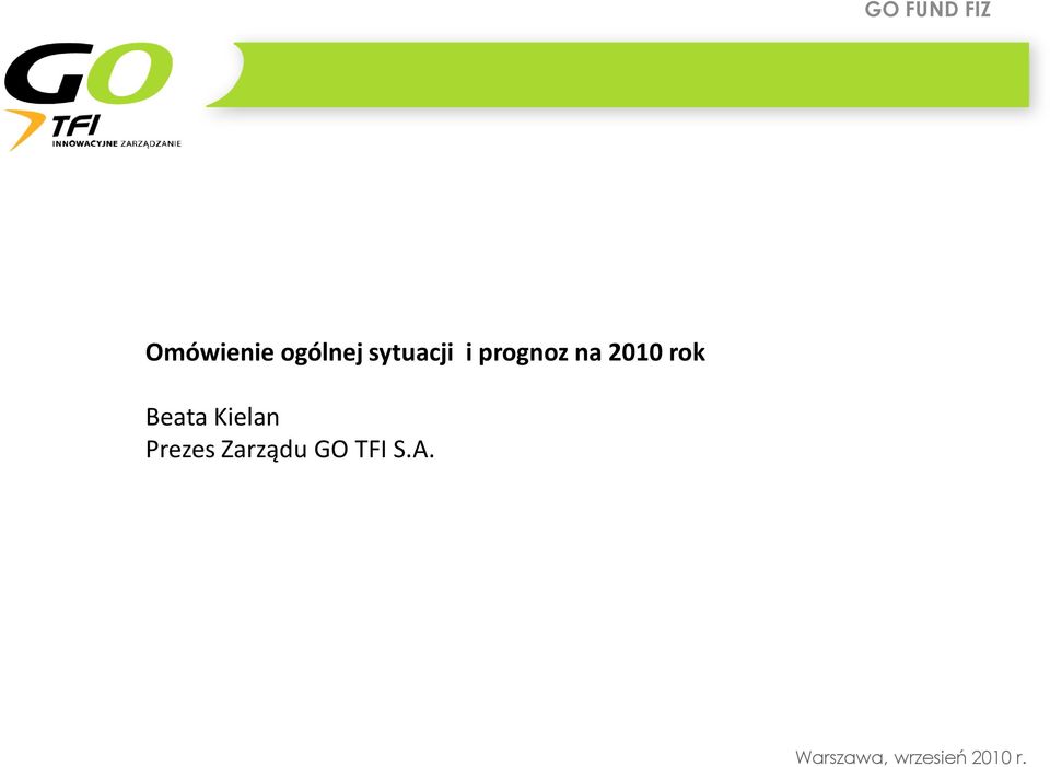 2010 rok Beata Kielan