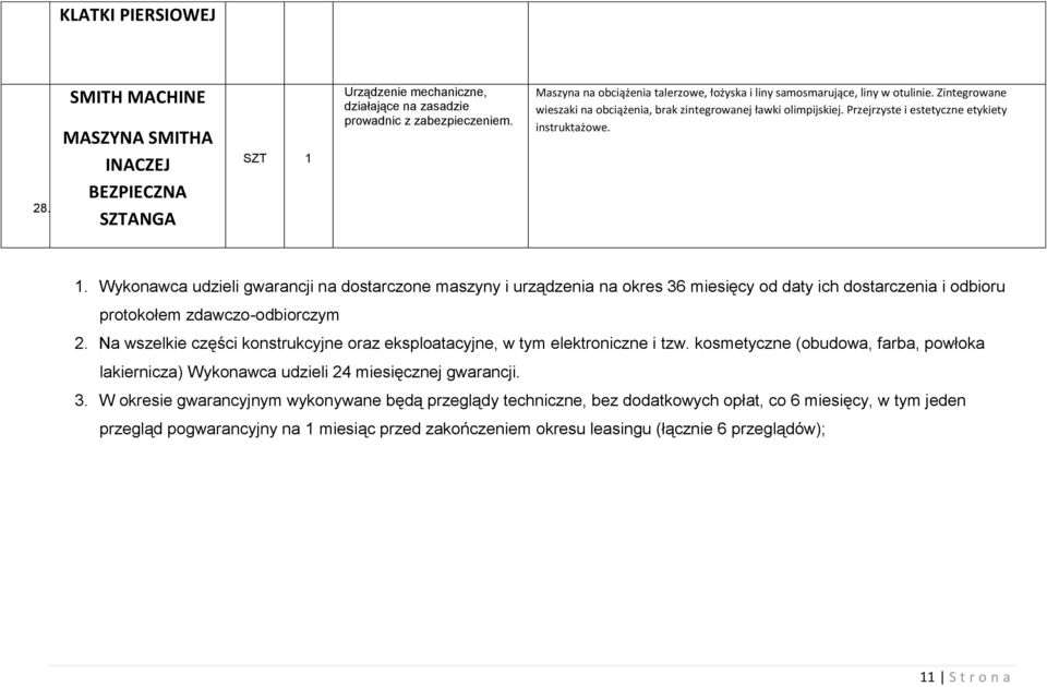 Przejrzyste i estetyczne etykiety instruktażowe. 28. 3 9 BEZPIECZNA SZTANGA 1.