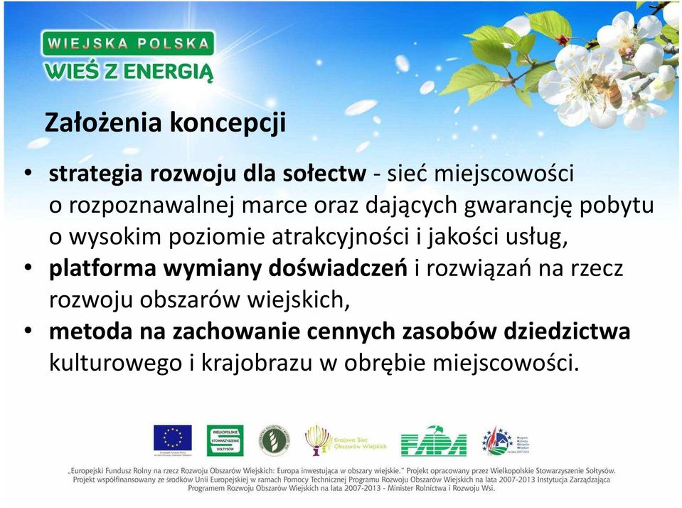 platforma wymiany doświadczeń i rozwiązań na rzecz rozwoju obszarów wiejskich, metoda