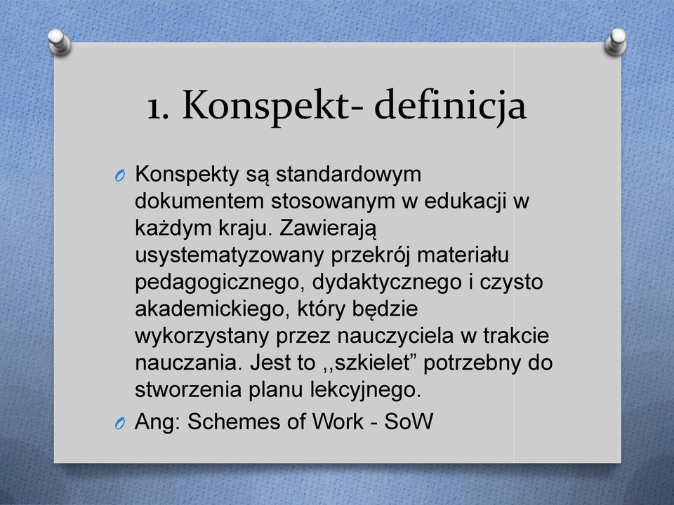 Zawierają usystematyzowany przekrój materiału pedagogicznego, dydaktycznego i czysto