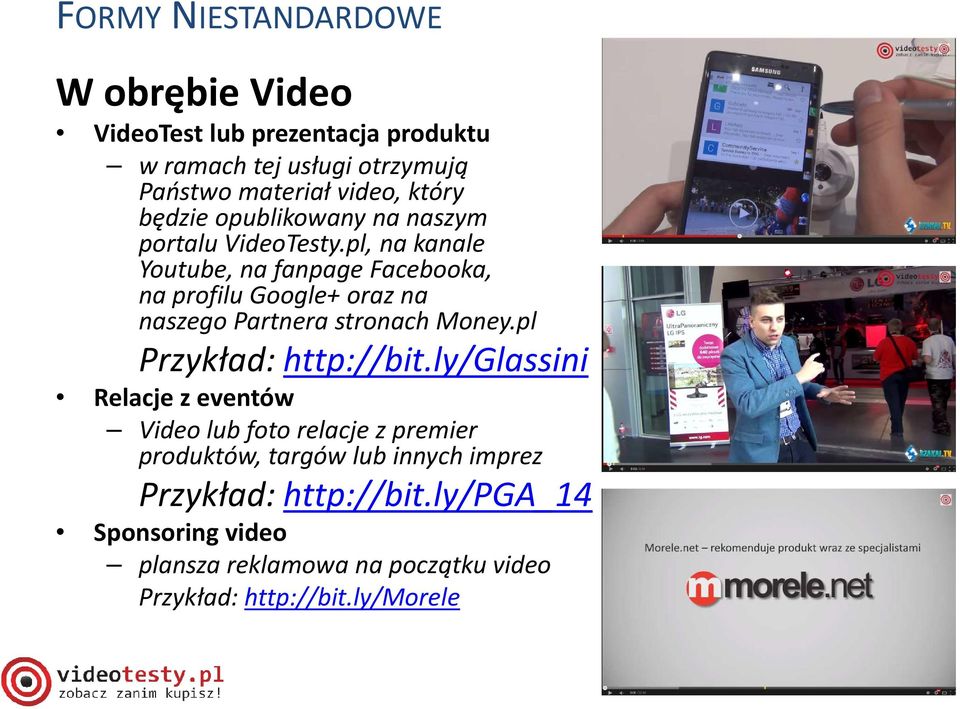 pl, na kanale Youtube, na fanpagefacebooka, na profilu Google+ oraz na naszego Partnera stronach Money.pl Przykład: http://bit.