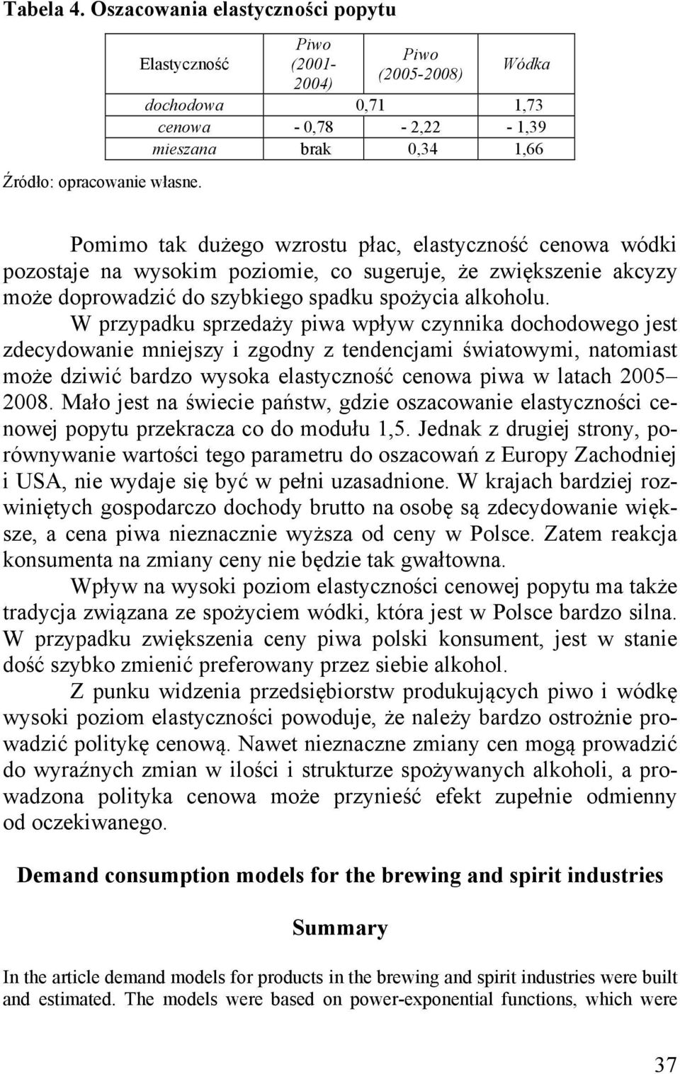 sugruj, ż zwiększni akcyzy moż doprowadzić do szybkigo spadku spożycia alkoholu.