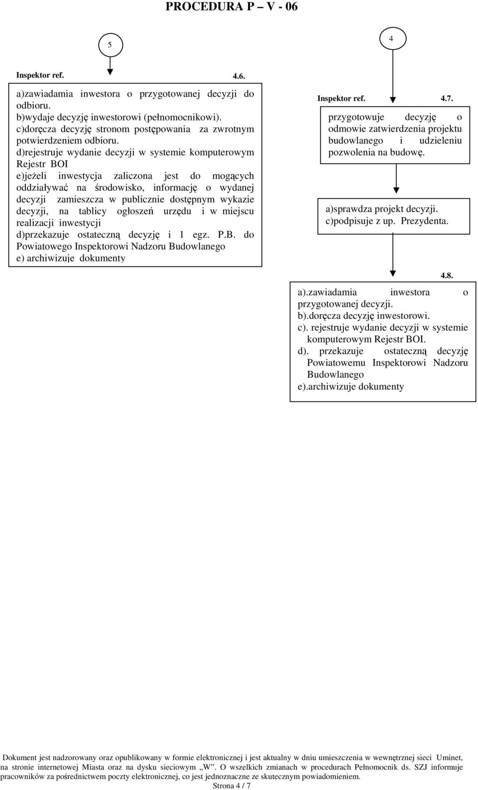 dostępnym wykazie decyzji, na tablicy ogłoszeń urzędu i w miejscu realizacji inwestycji d)przekazuje ostateczną decyzję i 1 egz. P.B.