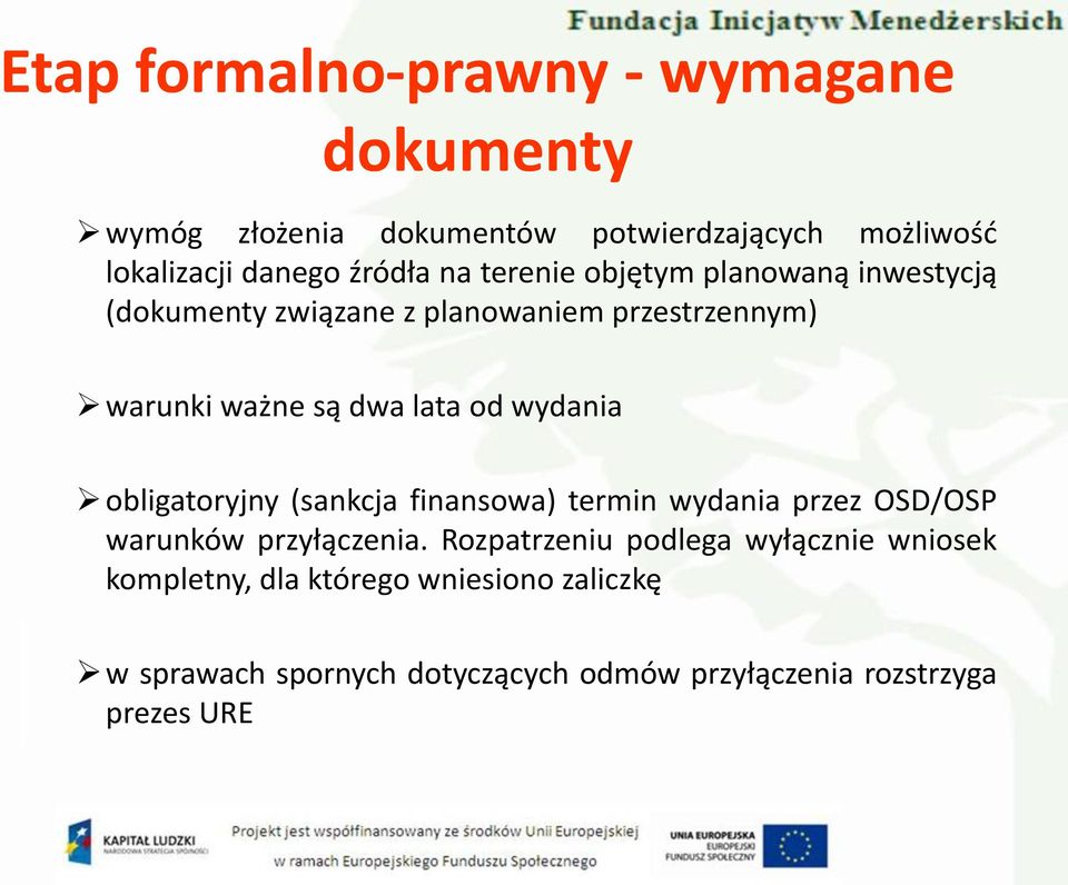 (sankcja finansowa) termin wydania przez OSD/OSP warunków przyłączenia.