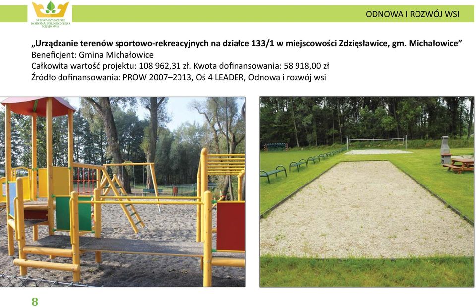 Michałowice Beneficjent: Gmina Michałowice Całkowita wartość projektu: 108