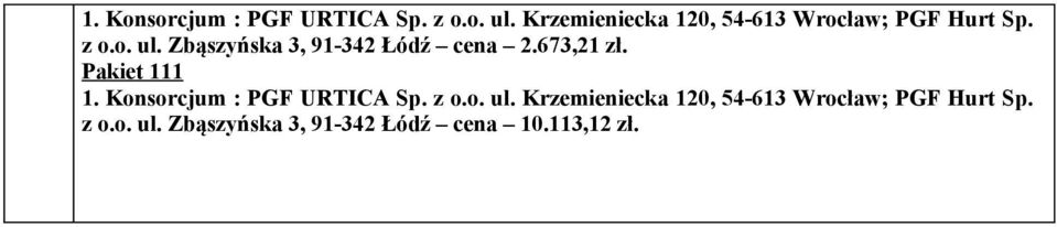 2.673,21 zł. Pakiet 111   10.