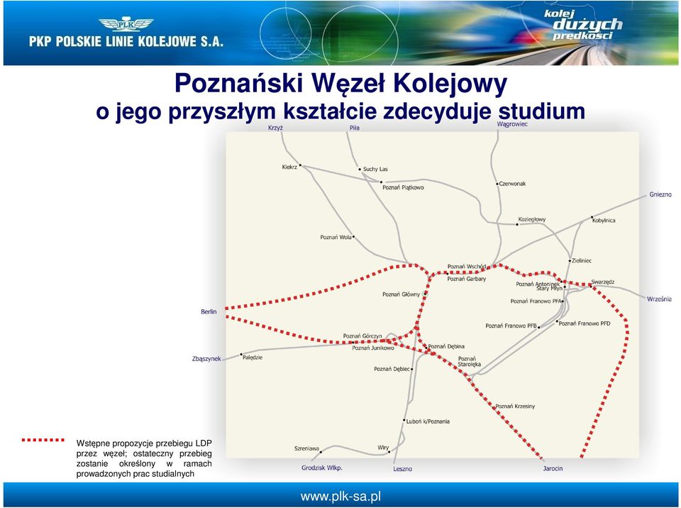 przebiegu LDP przez węzeł; ostateczny przebieg