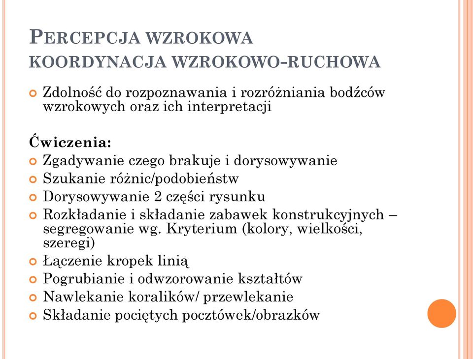 rysunku Rozkładanie i składanie zabawek konstrukcyjnych segregowanie wg.