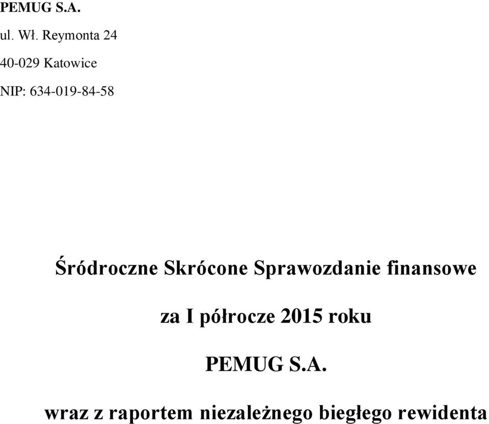 634-019-84-58 Śródroczne Skrócone