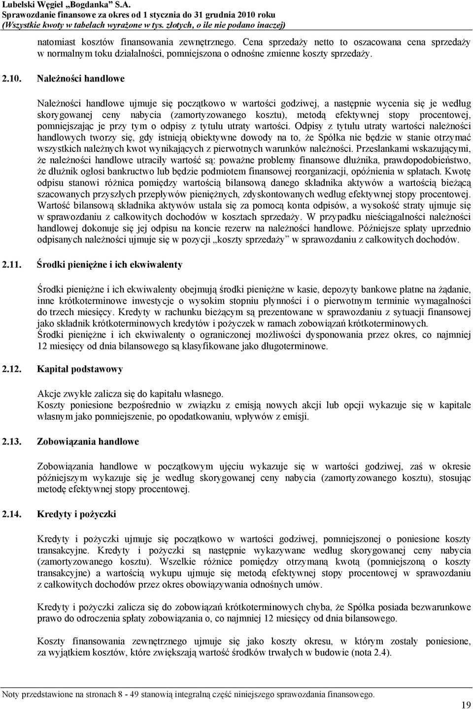 procentowej, pomniejszając je przy tym o odpisy z tytułu utraty wartości.