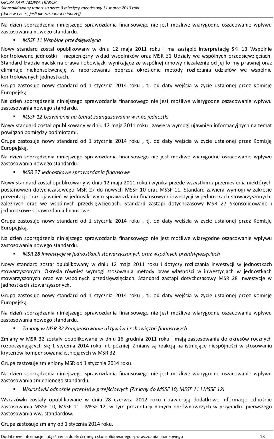 Udziały we wspólnych przedsięwzięciach.