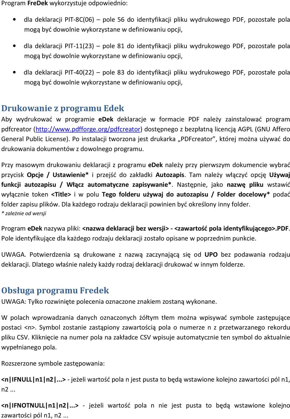 należy zainstalować program pdfcreator (http://www.pdfforge.org/pdfcreator) dostępnego z bezpłatną licencją AGPL (GNU Affero General Public License).