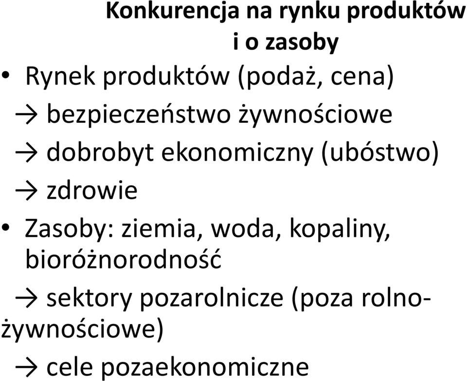 (ubóstwo) zdrowie Zasoby: ziemia, woda, kopaliny,