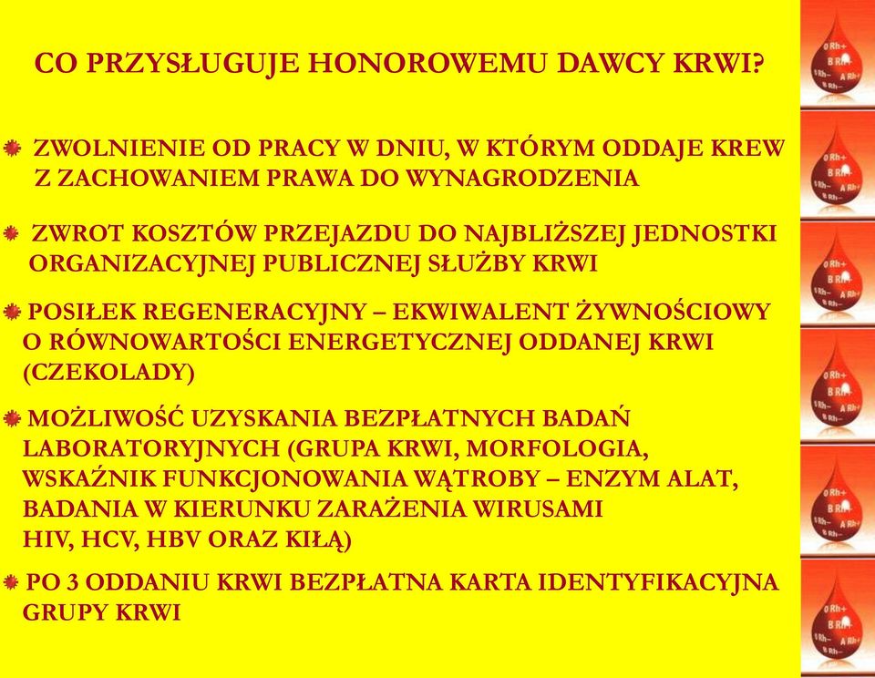 ORGANIZACYJNEJ PUBLICZNEJ SŁUŻBY KRWI POSIŁEK REGENERACYJNY EKWIWALENT ŻYWNOŚCIOWY O RÓWNOWARTOŚCI ENERGETYCZNEJ ODDANEJ KRWI (CZEKOLADY)