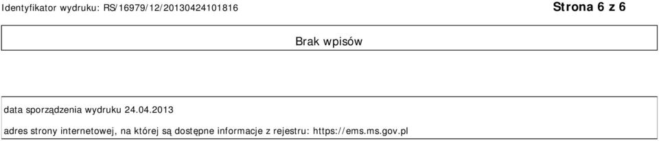 2013 adres strony internetowej, na