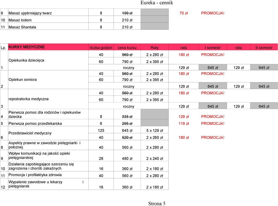 1 Opiekunka dziecięca 60 790 zł roczny 2 x 395 zł 129 zł 645 zł 129 zł 645 zł 40 560 zł 2 x 280 zł 180 zł PROMOCJA!